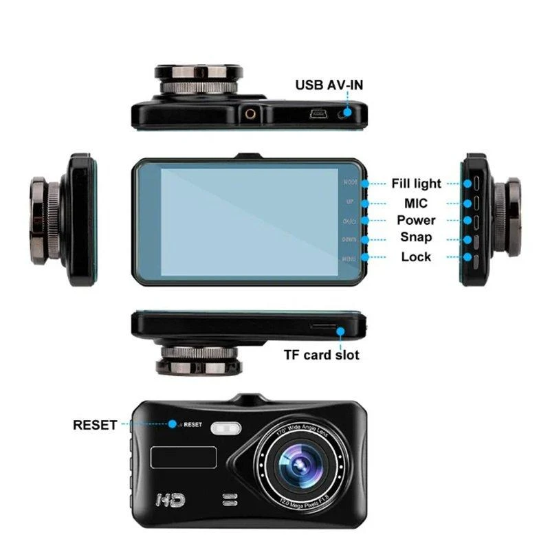 Vaizdo įrašymo įrenginys Roger RoGer 2in1 DVR3 Automobilinis vaizdo įrašymo įrenginys ir galinio vaizdo kamera / Full HD