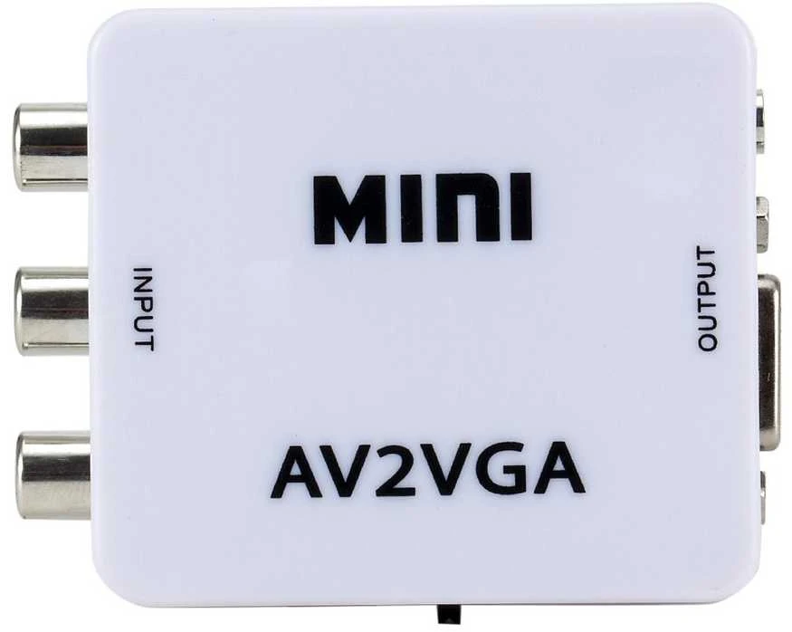 „RoGer“ adapteris RCA į VGA signalo perdavimui (+garsas) Baltas