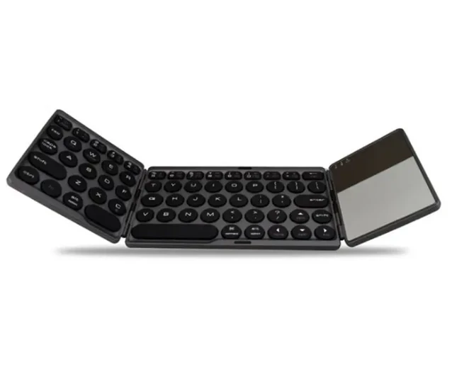 „RoGer B033“ kompaktiška „Bluetooth“ klaviatūra su jutikliniu skydeliu