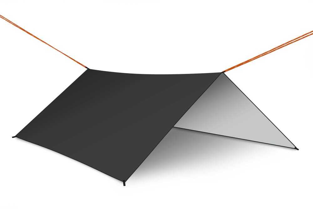 RoGer Canopy tarpaulin tent over hammock 300cm juodas, žema kaina ...