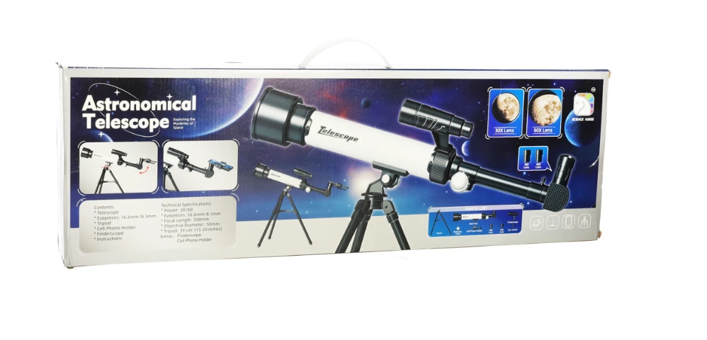 „RoGer“ vaikų astronominis teleskopas 30x / 60x