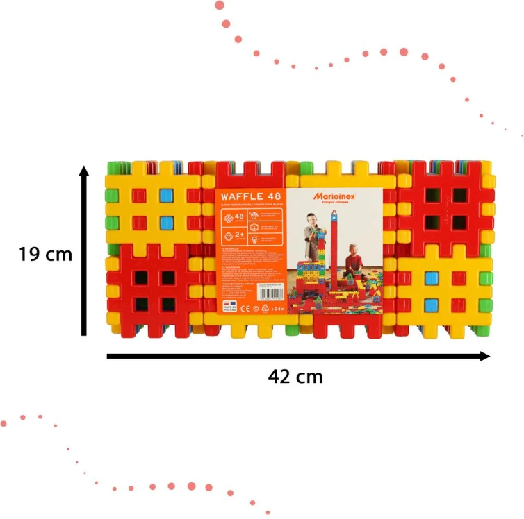 Vaflio formos konkstruktorius Marionex Waffle, 48 el.