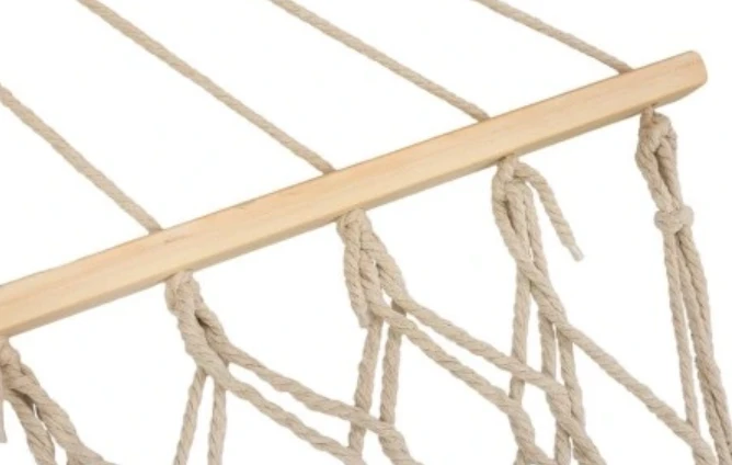 Roger Sodo hamakas boho tinklelis su kutais 200 cm ecru spalvos