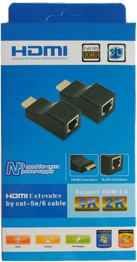 Adapteris AV Roger RoGer HDMI 2.0 Extender RJ45 / cat5e/6 / 30m / 4K