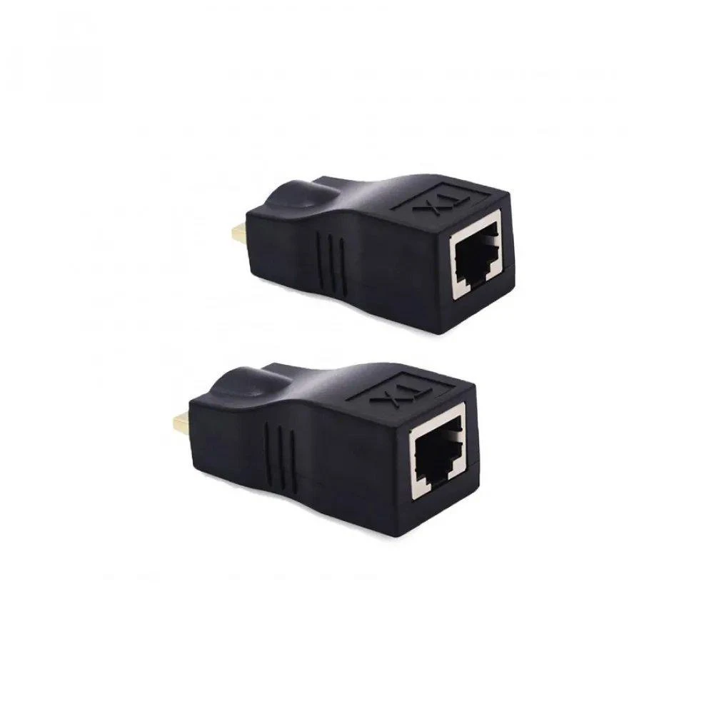 HDMI į RJ45 adapterių pora su TX žymėjimu