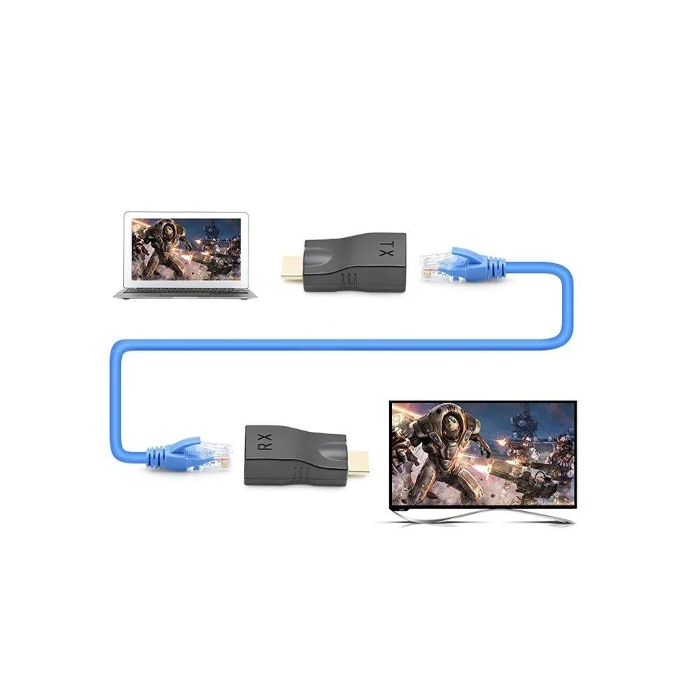 Adapteris AV Roger RoGer HDMI 2.0 Extender RJ45 / cat5e/6 / 30m / 4K