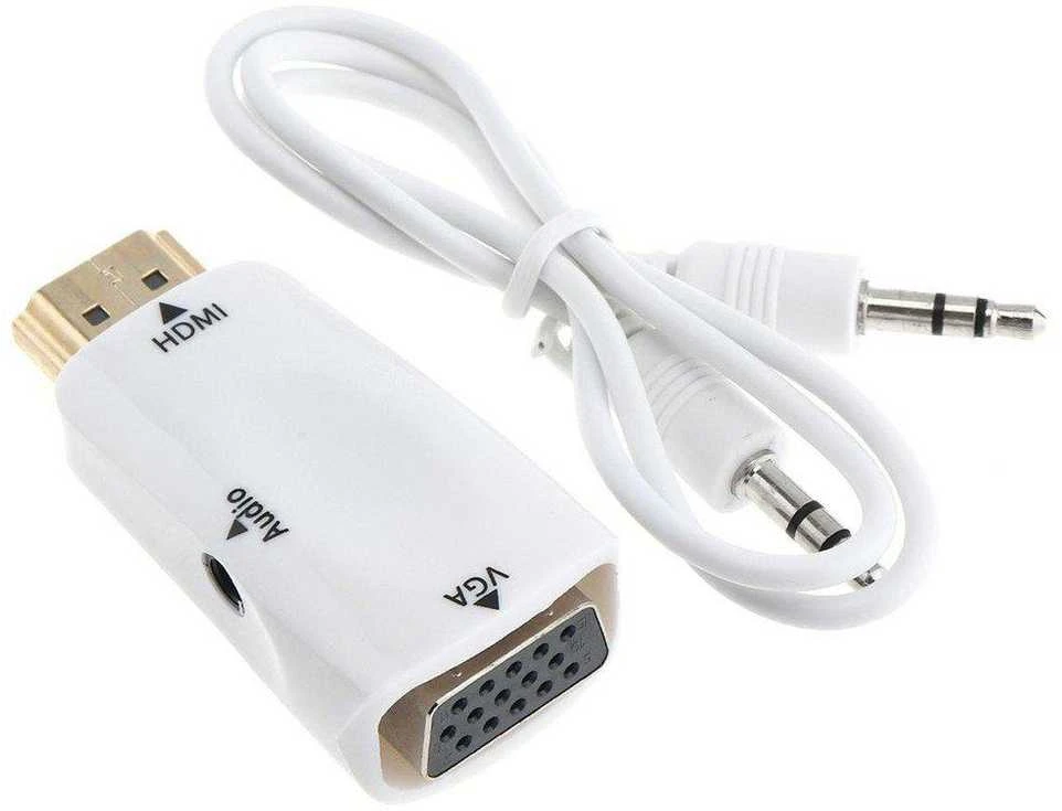 HDMI į VGA adapteris su garso kabeliu
