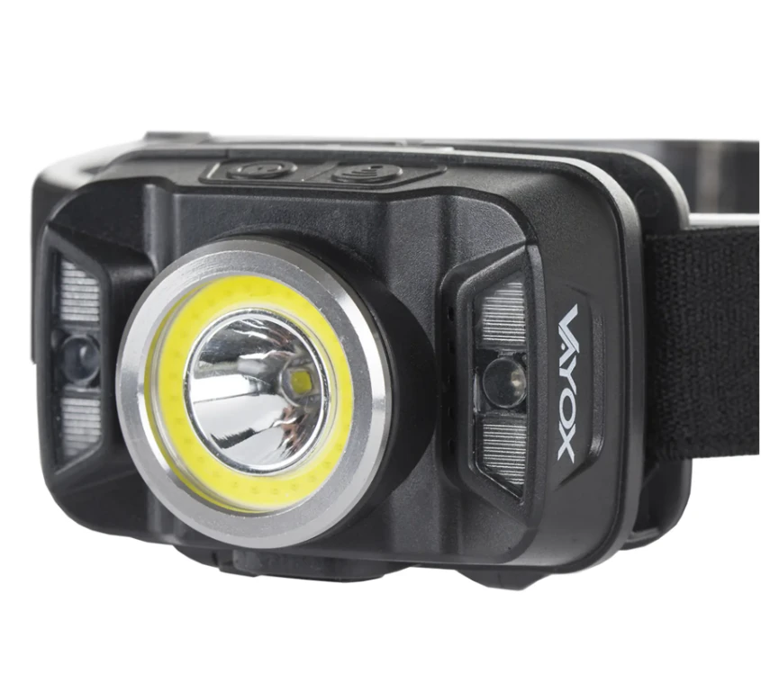 LED priekinis žibintas įkraunamas priekinis žibintas su judesio jutikliu XTE 5W+COB 10W VA0025 VAYOX
