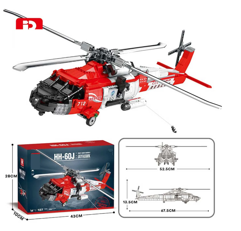 Ramiz Konstruktorius Sraigtasparnis HH-60J, 1137 el.