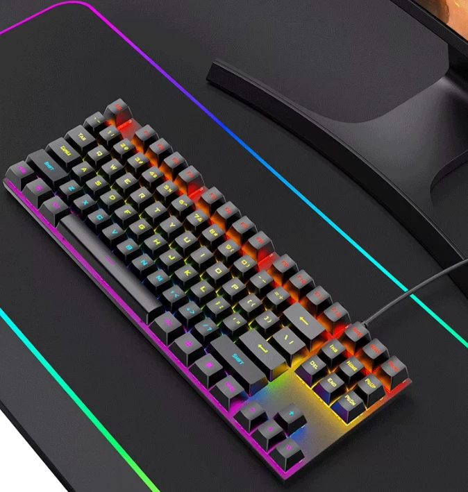 Klaviatūra Roger RoGer K80 Gaming su laidu Mechaninė klaviatūra RGB / USB
