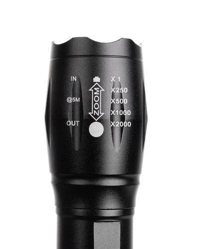 Trizand T6 Taktinis LED žibintuvėlis įkraunamas USB