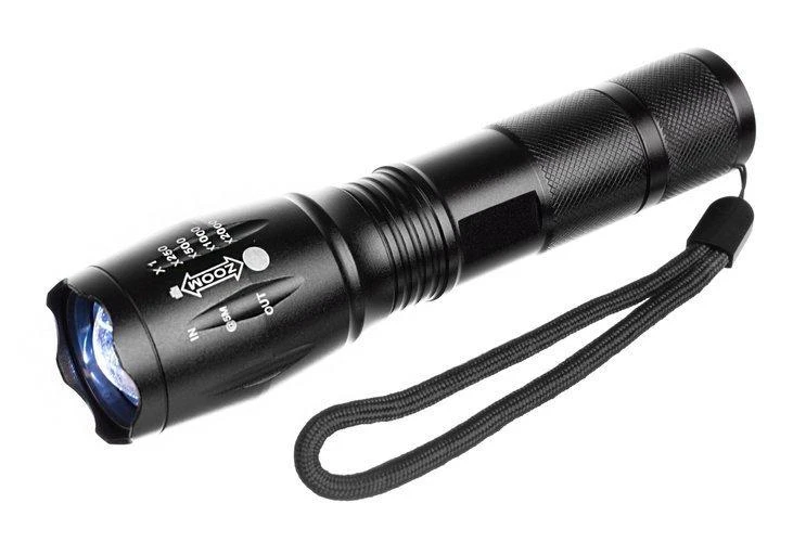Trizand T6 Taktinis LED žibintuvėlis įkraunamas USB