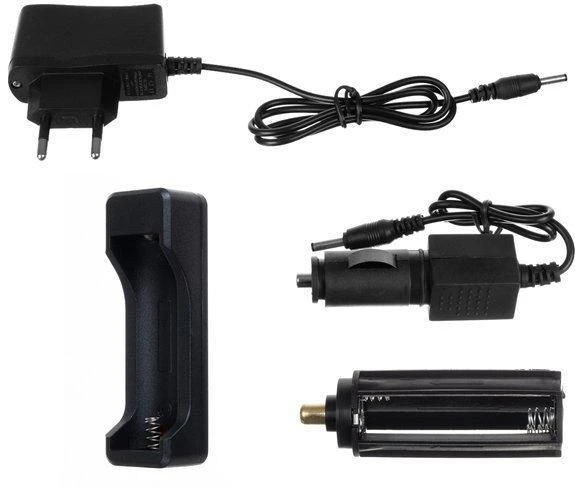 Trizand T6 Taktinis LED žibintuvėlis įkraunamas USB