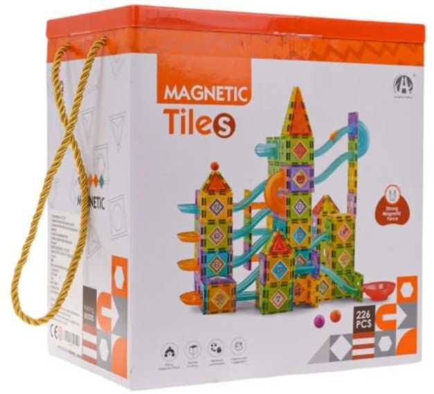 RoGer magnetinės kaladėlės „Castle Track Ball“ 226 vnt.