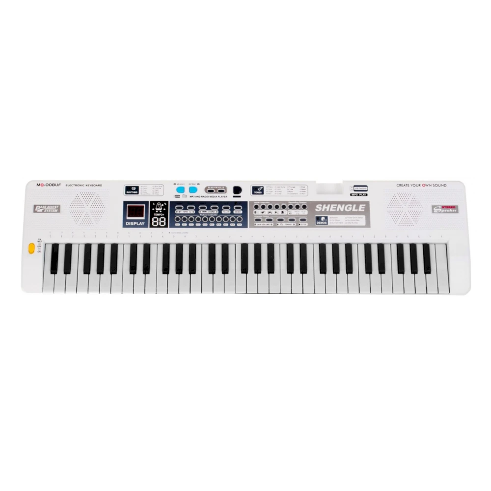 Roger RoGer MQ-008UF vaikiškas sintezatorius su mikrofonu / 61 klavišas / 16 tonų / radijas