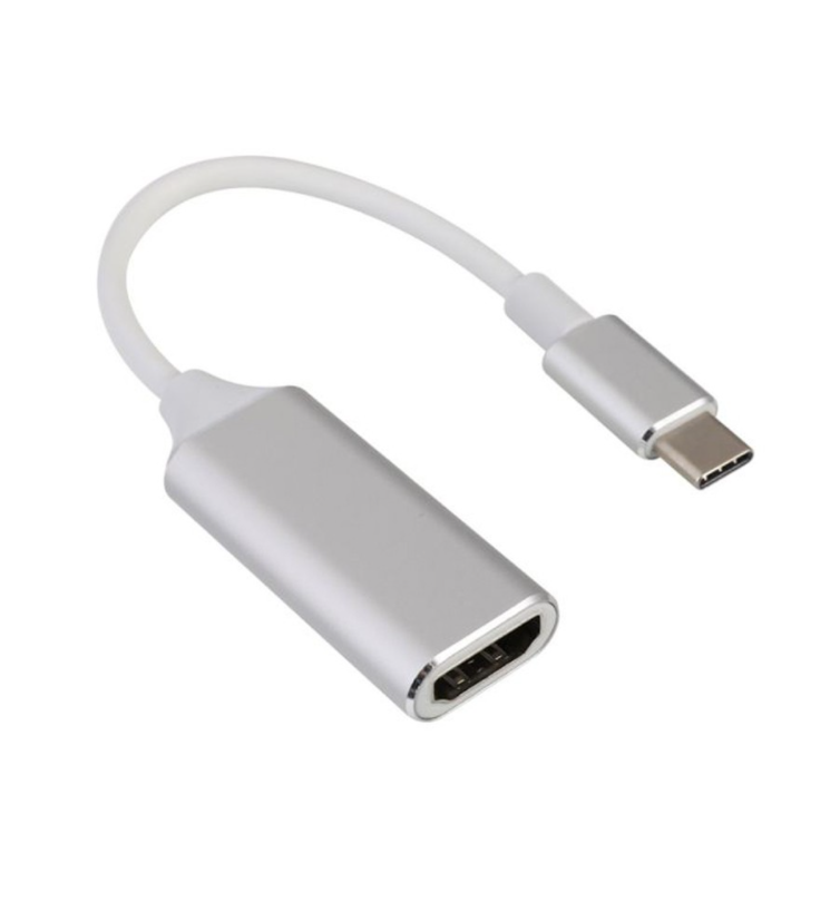 USB adapteris Roger RoGer multimedijos adapteris USB-C į HDMI (4K @ 30Hz, 1080P @ 60Hz) Sidabrinis