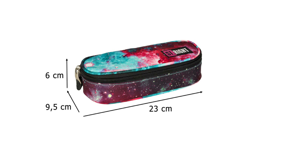 St.Right Paminkštintas paketinis pieštukinis dėklas su atvartu Nebula