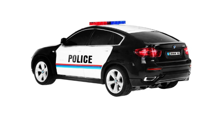RoGer R/C BMW X6 Police žaislinis automobilis 1:24