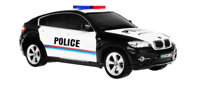 RoGer R/C BMW X6 Police žaislinis automobilis 1:24
