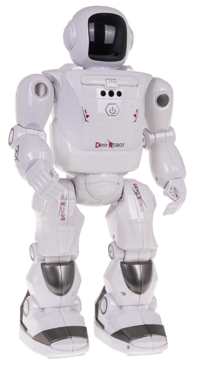 RAMIZ Radijo bangomis valdomas baltas robotas Mega R/C