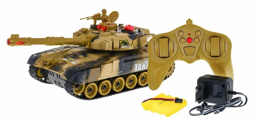 RoGer R/C Tank dykumos kamufliažinis žaislinis automobilis 2,4 GHz