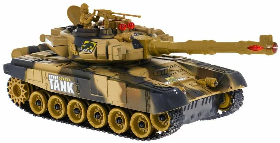 RoGer R/C Tank dykumos kamufliažinis žaislinis automobilis 2,4 GHz