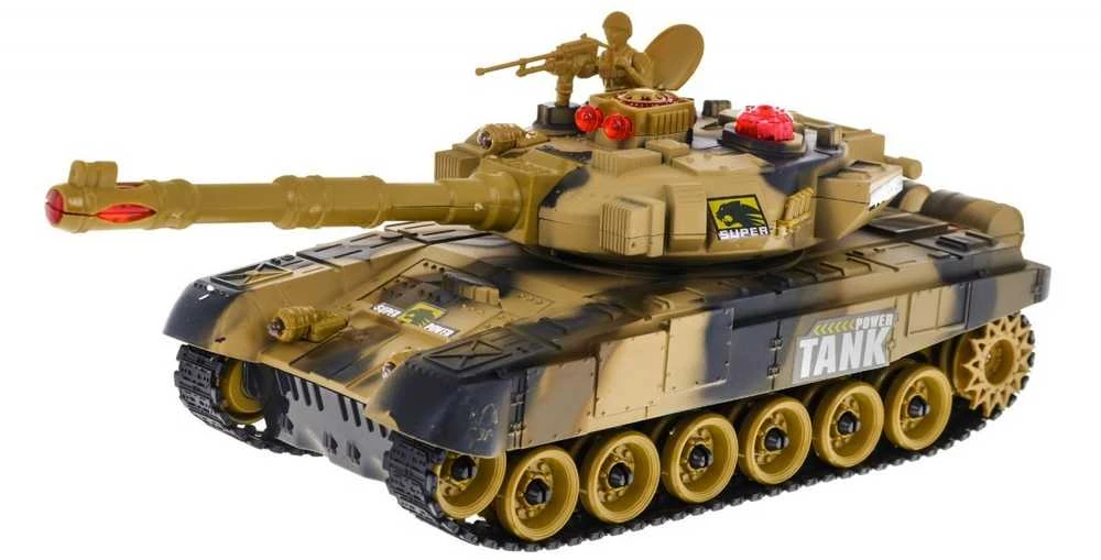 RoGer R/C Tank dykumos kamufliažinis žaislinis automobilis 2,4 GHz