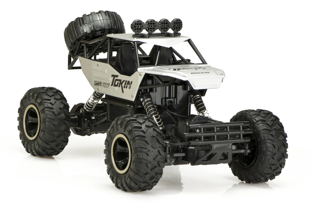 Roger RC automobilis Rock Crawler 1:12 4WD METAL sidabrinis