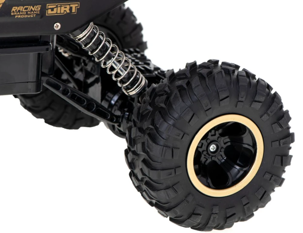 Ikonka RC automobilis Rock Crawler 1:12 4WD METAL aukso spalvos