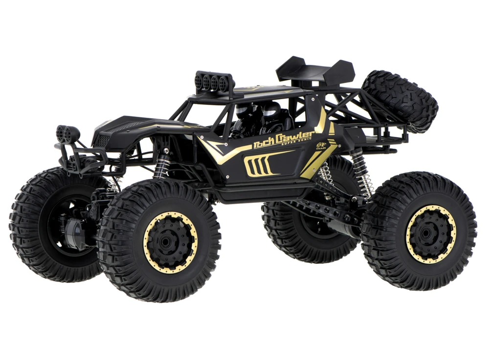 Ikonka RC automobilis Rock Crawler 2.4GHz 1:8 51cm juodas