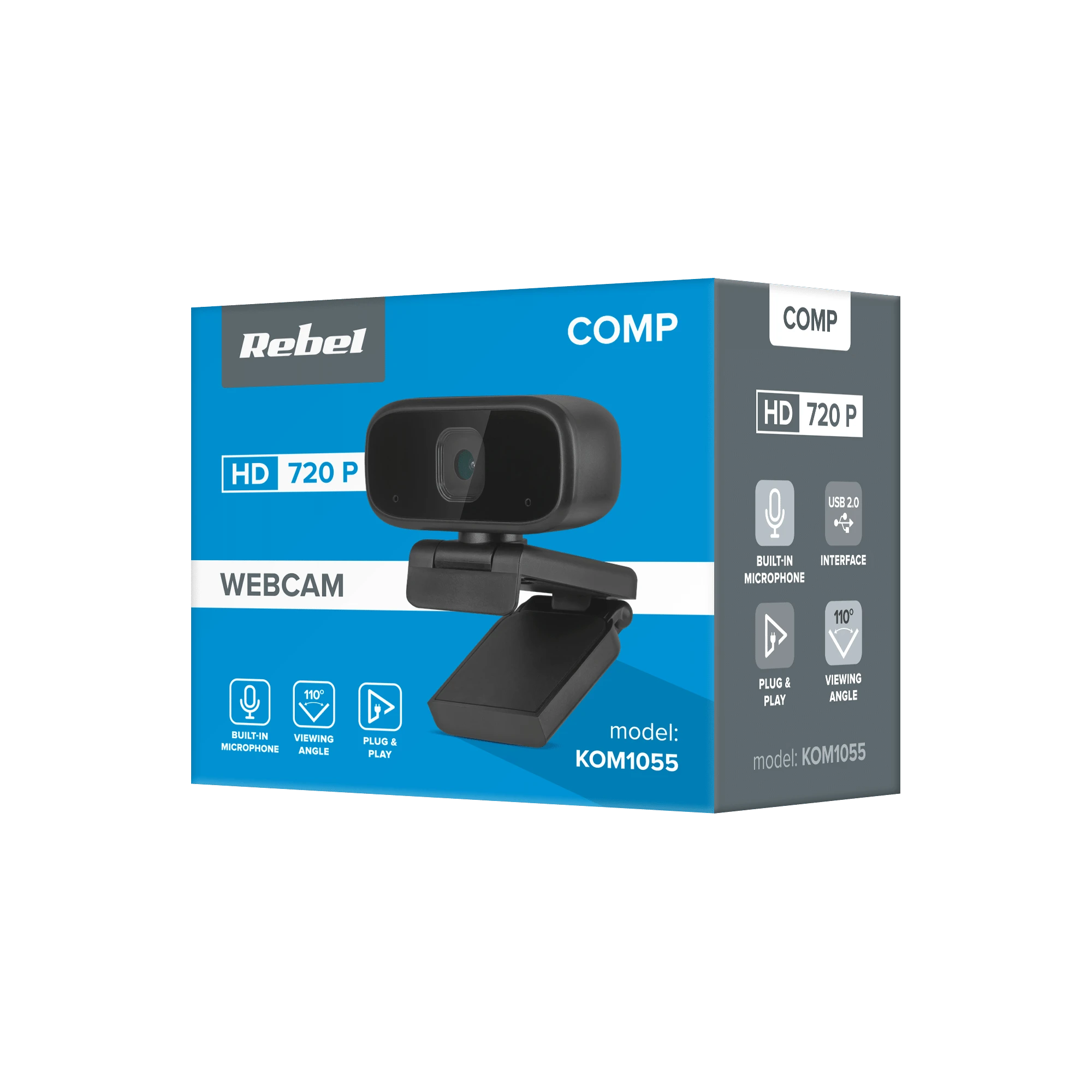 HD WebCam - Rebel Comp yra mikrofonas KOM1055