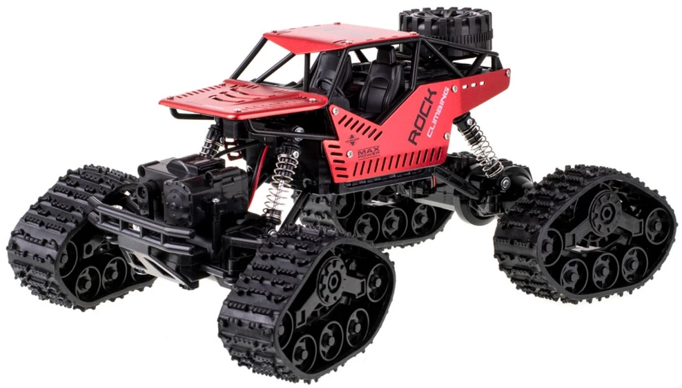 RoGer Rock Crawler 2in1 radijo valdomas automobilis / 2.4Ghz / 4x4 / 20 km/h / 1:16 / Raudonas
