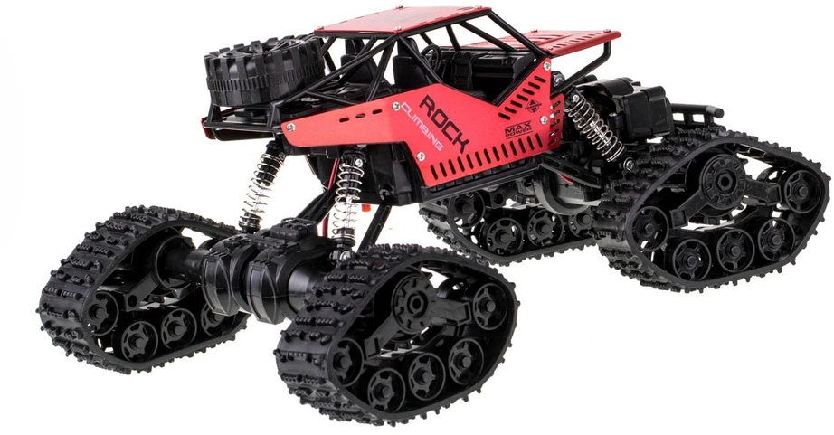 RoGer Rock Crawler 2in1 radijo valdomas automobilis / 2.4Ghz / 4x4 / 20 km/h / 1:16 / Raudonas
