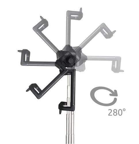 RoGer Selfie Stick + trikojo stovas su Bluetooth nuotolinio valdymo pultu