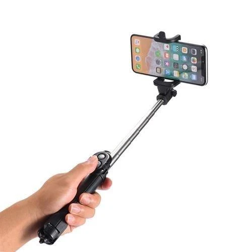 RoGer Selfie Stick + trikojo stovas su Bluetooth nuotolinio valdymo pultu