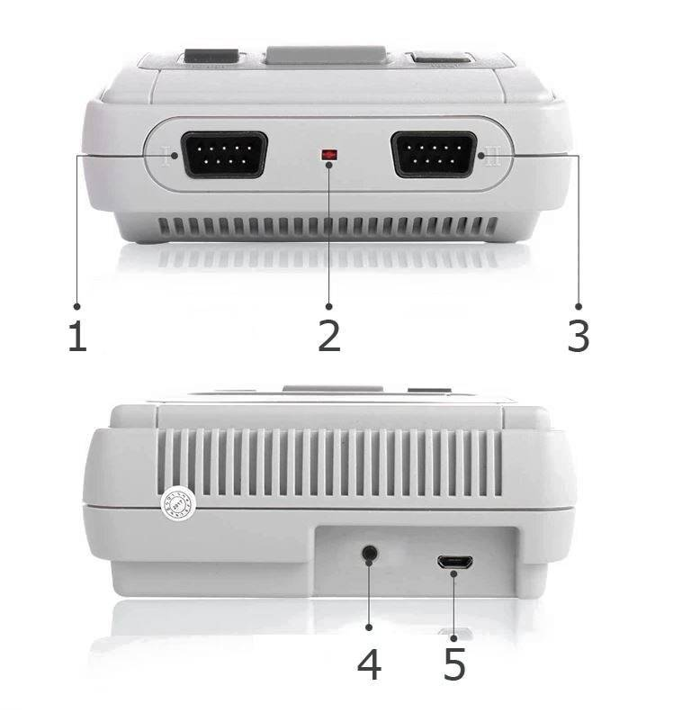 RoGer SFC620-LD Super Mini SFC Gamin konsolė / 620 retro 8 bitų žaidimai / 2x žaidimų pultai