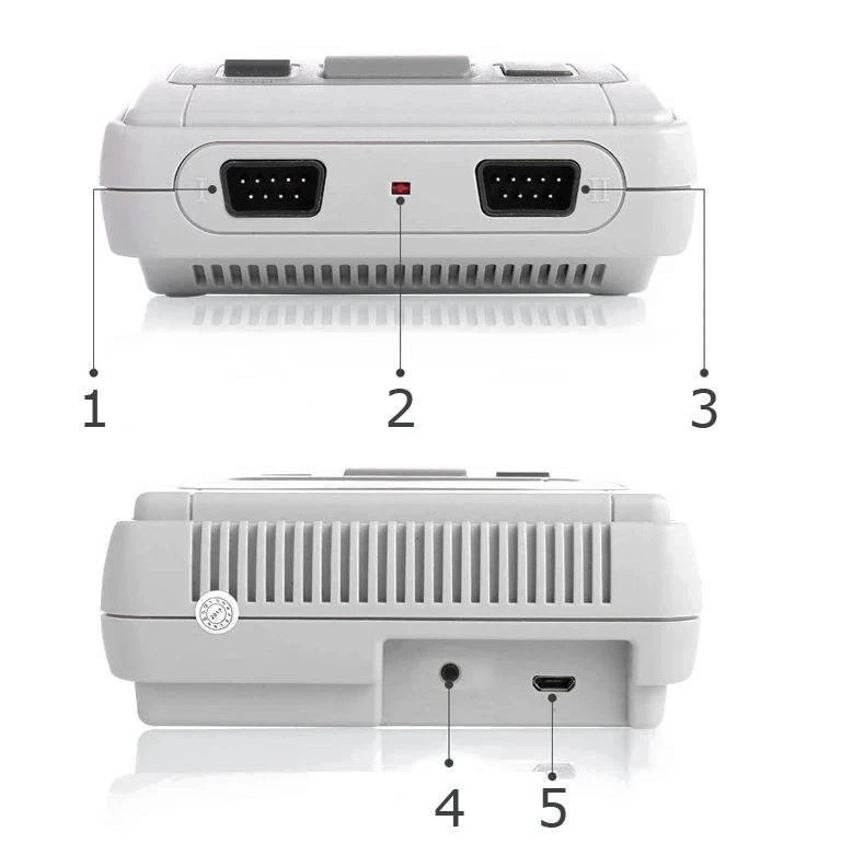 RoGer SFC620-LD Super Mini SFC Gamin konsolė / 620 retro 8 bitų žaidimai / 2x žaidimų pultai