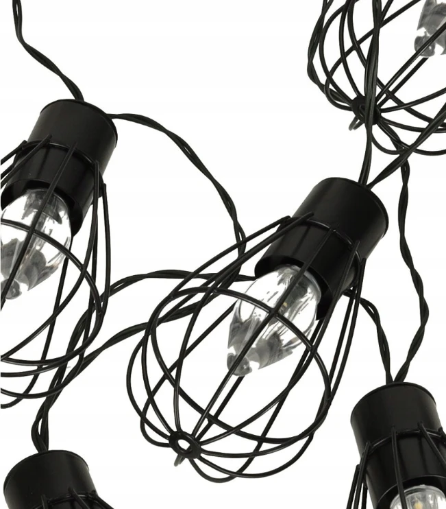 Ikonka Sodo žibintai saulės lempučių girlianda palėpėje 10LED