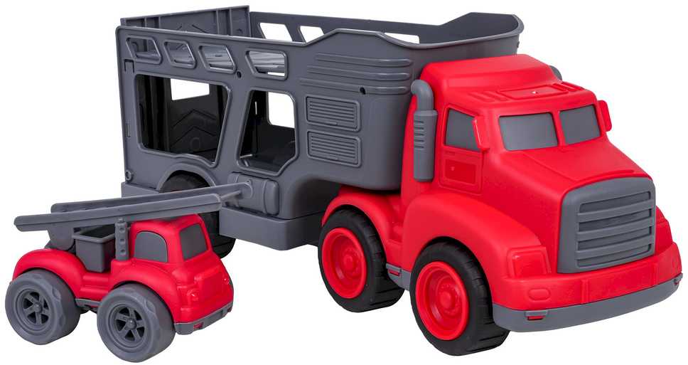 Roger Set of Vehicles: Tow Truck + Fire Trucks