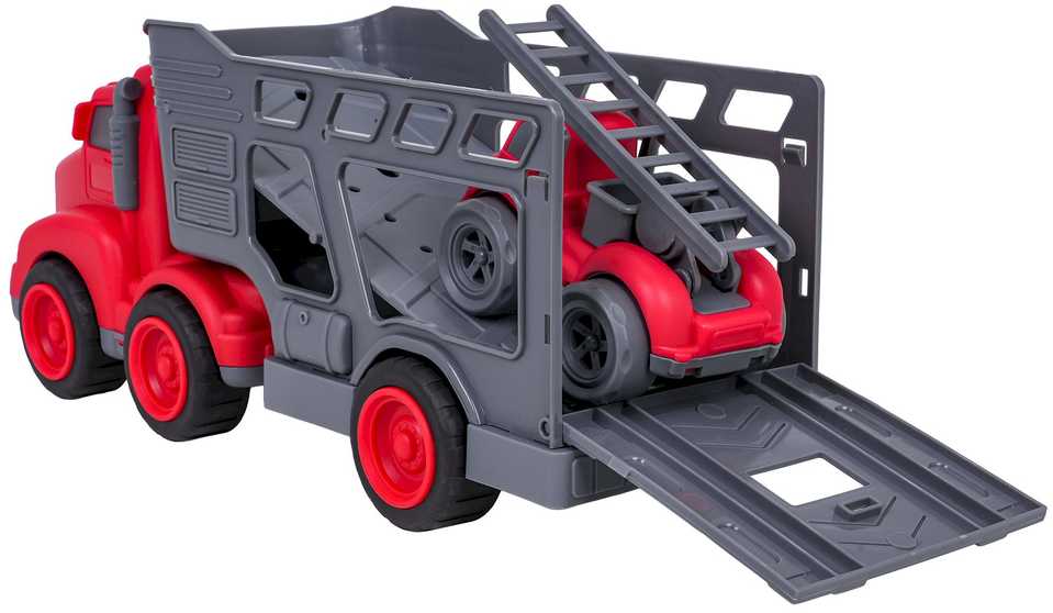 Roger Set of Vehicles: Tow Truck + Fire Trucks
