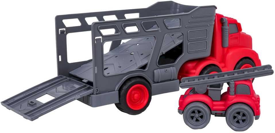 Roger Set of Vehicles: Tow Truck + Fire Trucks