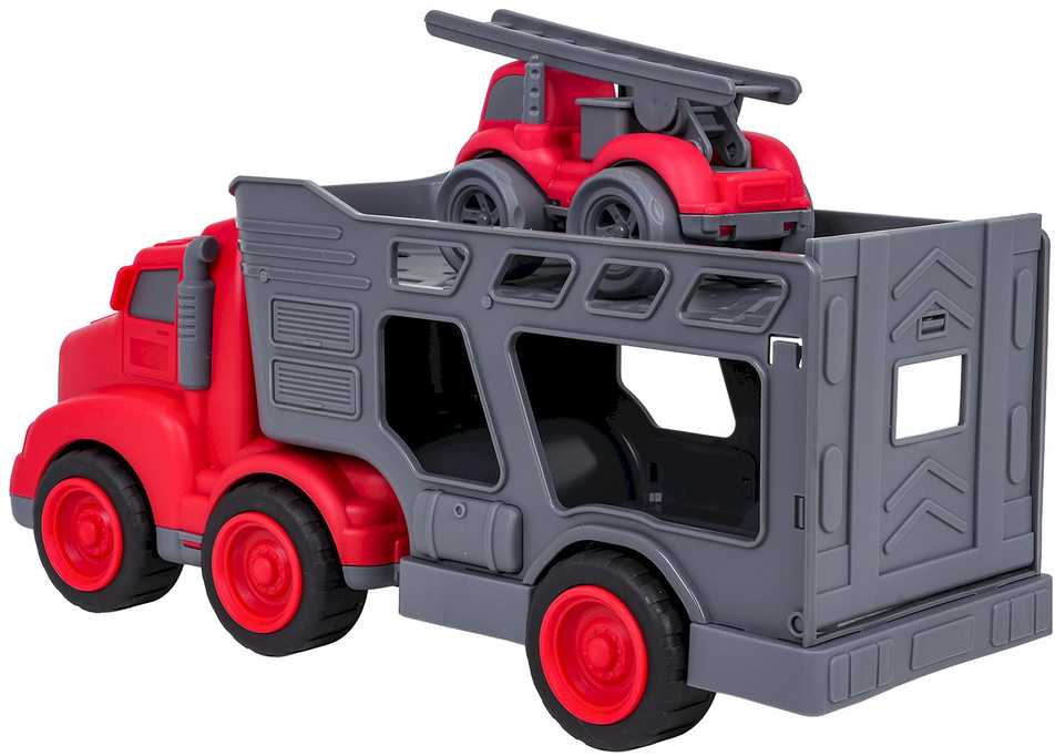 Roger Set of Vehicles: Tow Truck + Fire Trucks