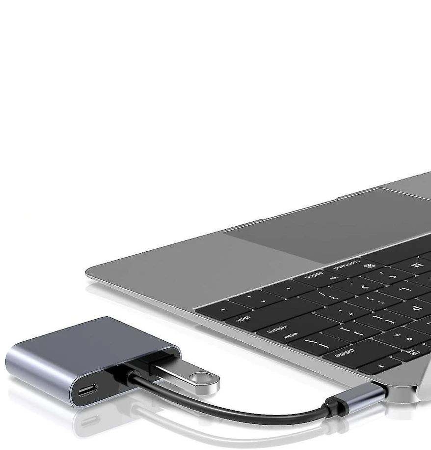 „RoGer“ USB-C multimedijos adapteris, HDMI 4K@30Hz / VGA 1080p / USB 3.0 / USB-C PD