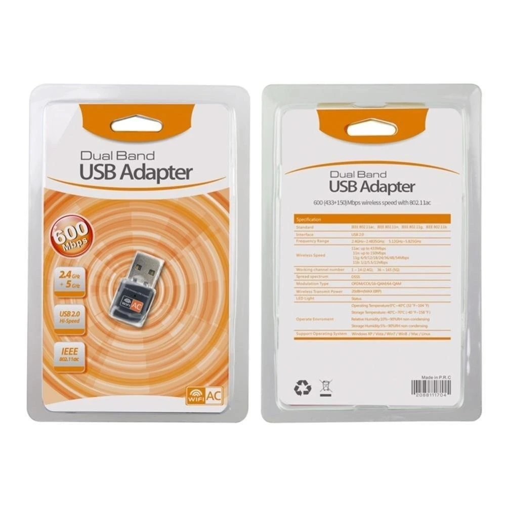 „RoGer“ adapteris pakuotėje su techniniais duomenimis