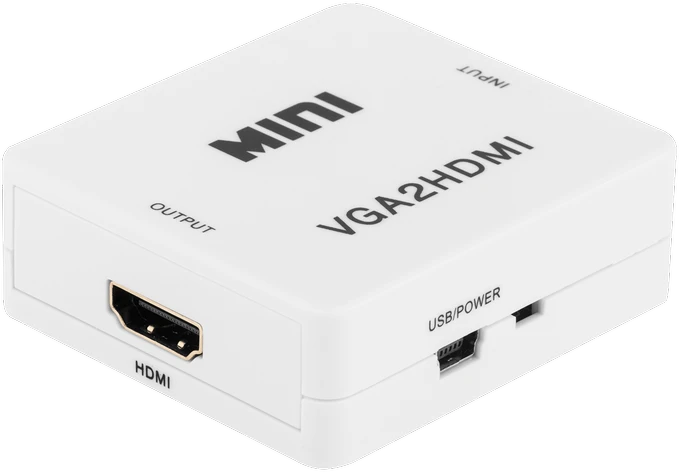 VGA į HDMI vaizdo keitiklis su HDMI ir USB jungtimis