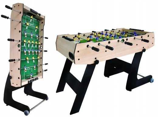 RoGer Medinis stalo futbolas sulankstomas 121x61x81 cm