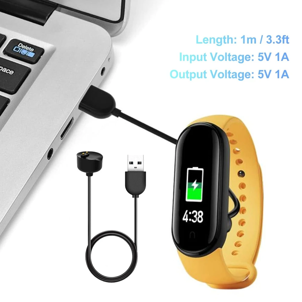 Roger Išmaniojo laikrodžio Xiaomi Mi Band 5/6/7 USB įkroviklis, 40 cm