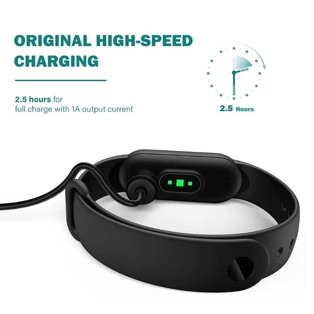 Roger Išmaniojo laikrodžio Xiaomi Mi Band 5/6/7 USB įkroviklis, 40 cm
