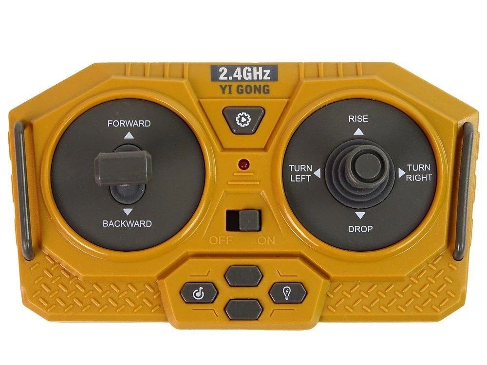 Lean Toys 2.4G nuotolinio valdymo buldozeris su judančiu kaušu