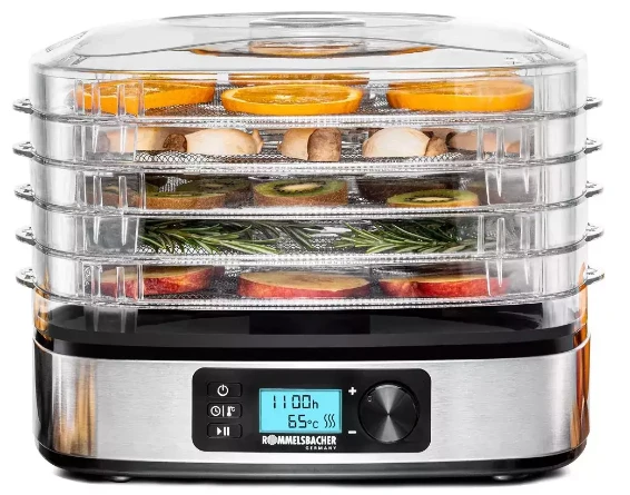 Rommelsbacher maisto džiovyklė 380 W su 5 padėklais, DA350